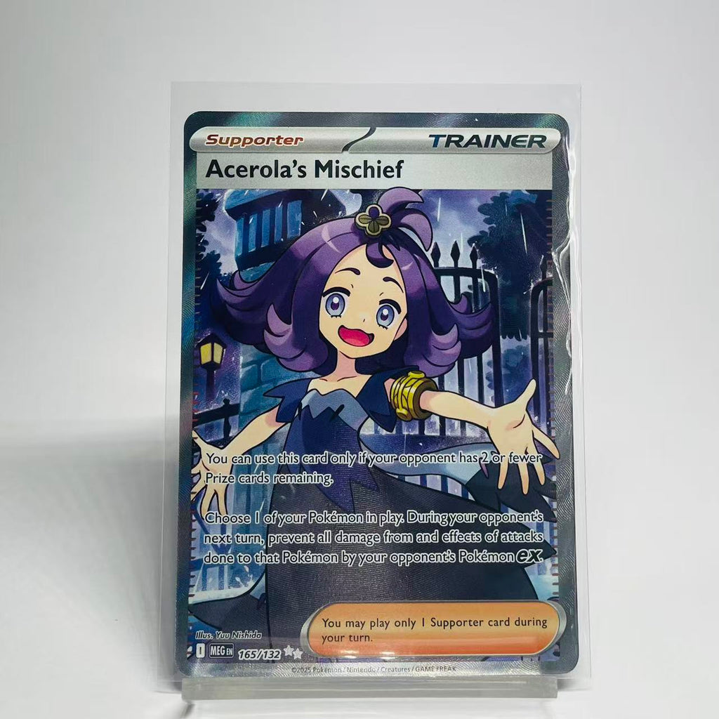 Acerola's Mischief Full Art Trainer - Mega Evolution 165/132 - Mint Condition