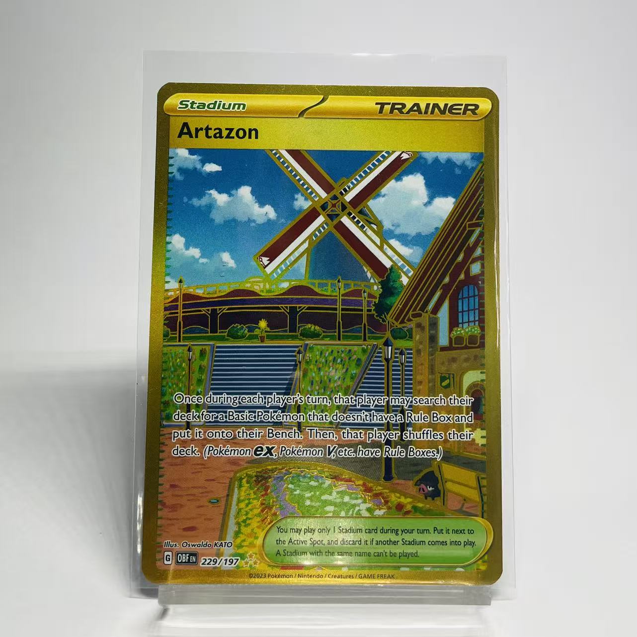 Artazon Gold Hyper Rare - Obsidian Flames - 229/197 - Mint Condition
