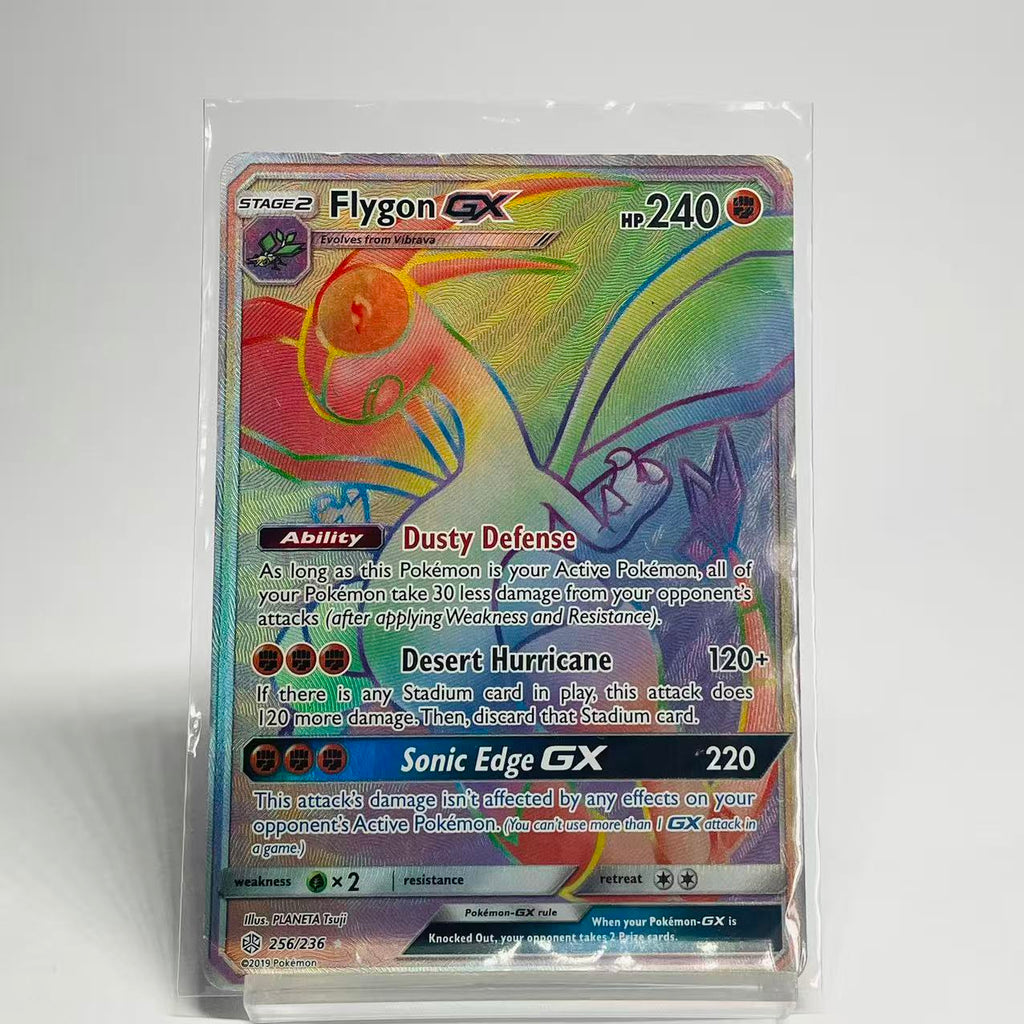 Flygon GX Rainbow Rare - Cosmic Eclipse - 256/236 - Lightly Played Condition