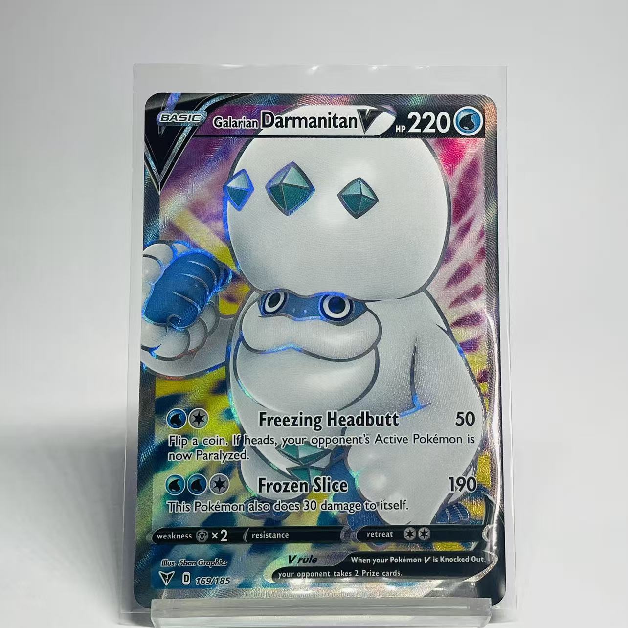 Galarian Darmanitan V Full Art - Vivid Voltage - 169/185 - Mint Condition