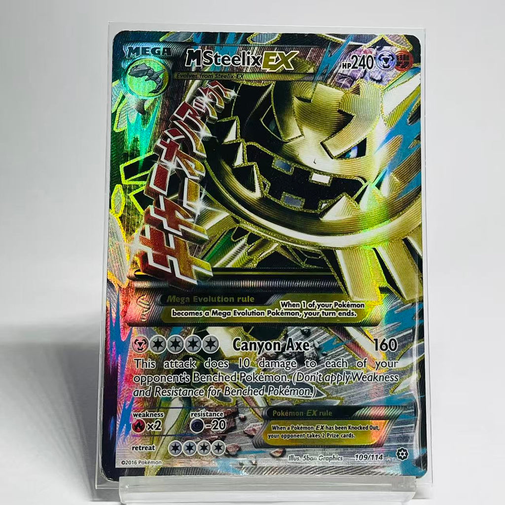 Mega Steelix EX Full Art - Steam Seige - 109/114 - Moderately Played Condition