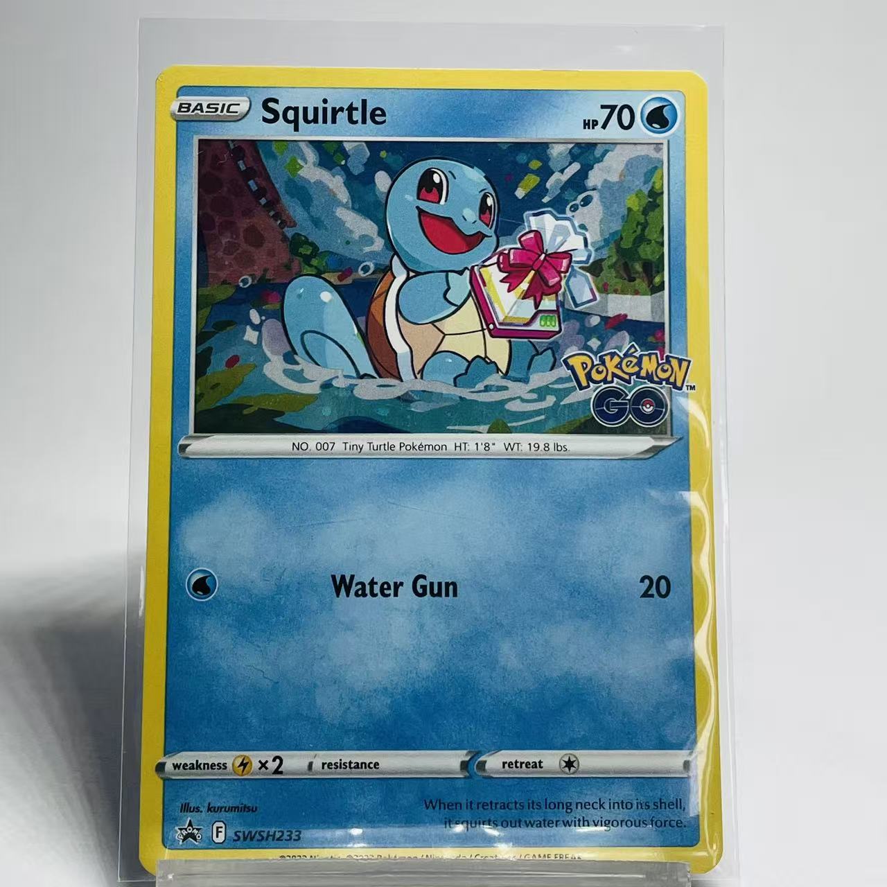Squirtle Cosmos Holo Pokemon GO - Sword & Shield Promos - SWSH233 - Near Mint Condition