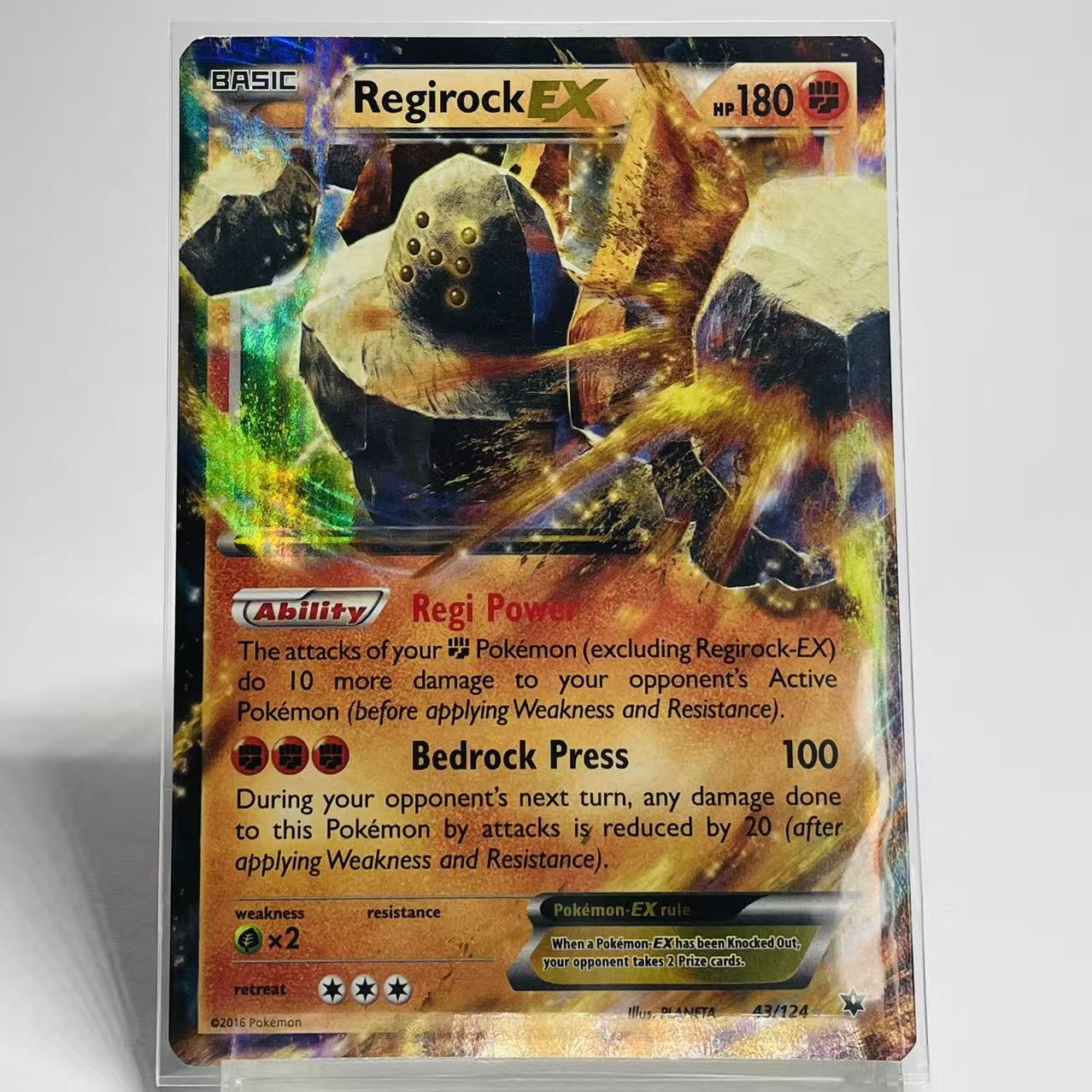 Regirock EX - Fates Collide - 43/124 - Near Mint Condition