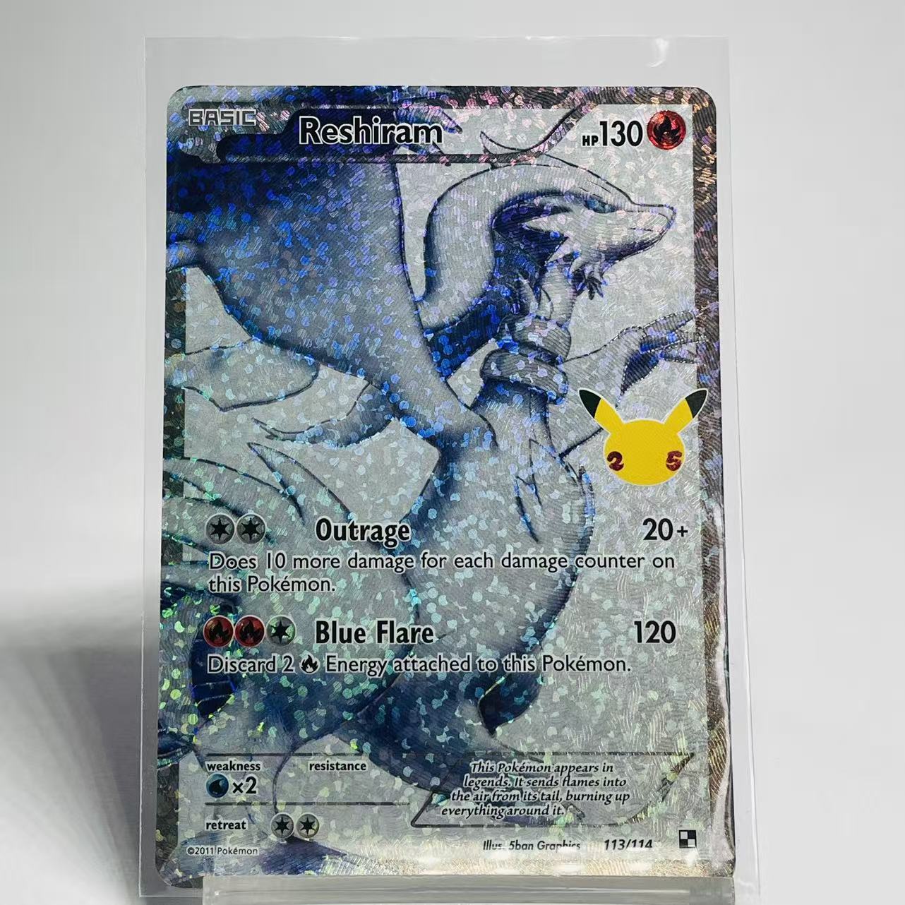 Reshiram Celebrations Classic Collection - Celebrations - 113/114 - Lightly Played Condition