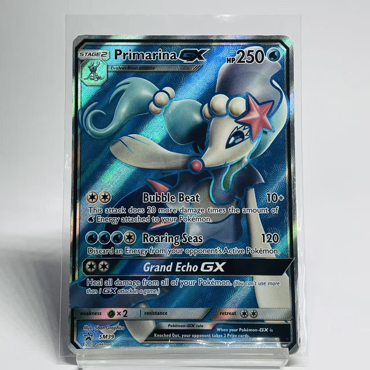 Primarina GX Full Art - Sun & Moon Promos - SM39 - Lightly Played Condition