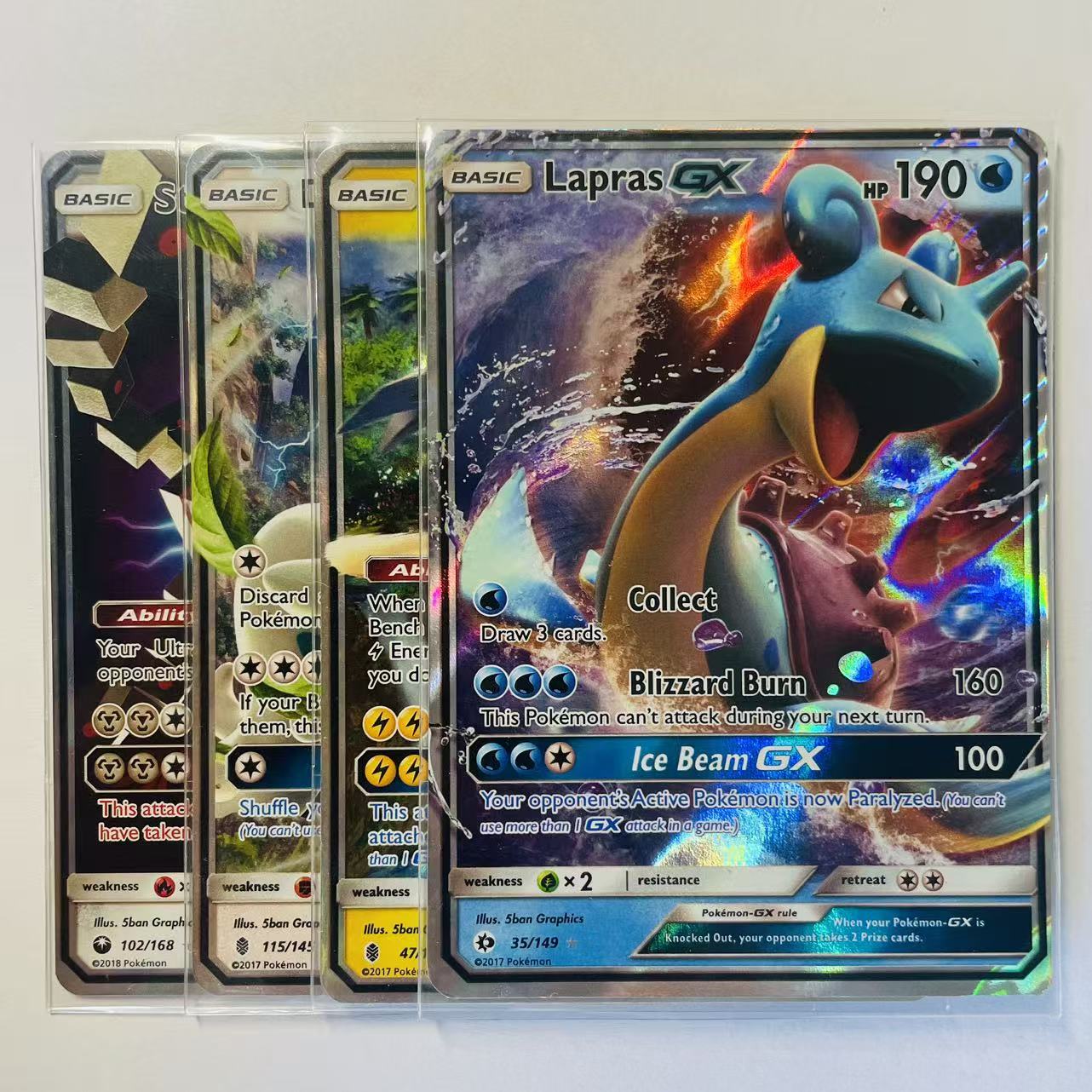 4 Card Bundle - Sun & Moon GX - Lightly Played/Near Mint Condition