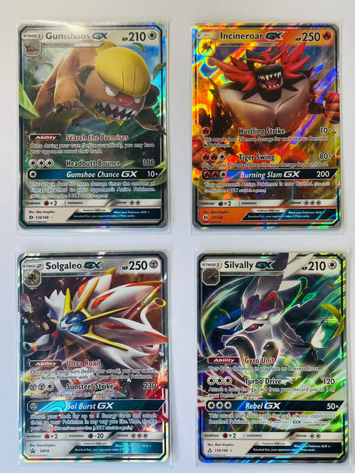 4 Card Bundle - Sun & Moon GX - Lightly Played/Near Mint Condition