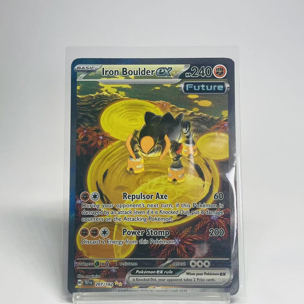 Iron Boulder ex Special Illustration Rare - Temporal Forces - 207/163 - Mint Condition