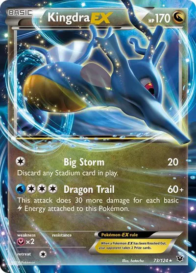 Kingdra EX - Fates Collide - 73/124 - Lightly Played Condition