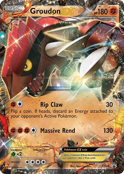 Groudon EX - XY Promo - XY42 - Lightly Played Condition