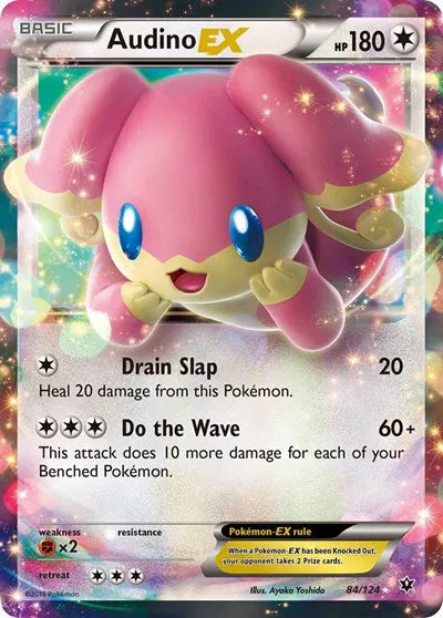 Audino EX - Fates Collide - 84/184 -  Lightly Played Condition