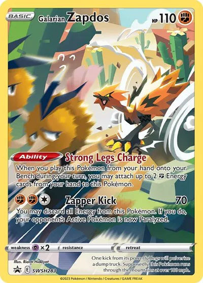 Zapdos Galarian Gallery - Sword & Shield Promos - SWSH283 - Near Mint Condition