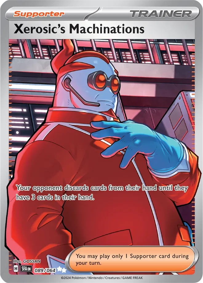 Xerosic's Machinations Full Art Trainer - Shrouded Fable - 089/064 - Mint Condition