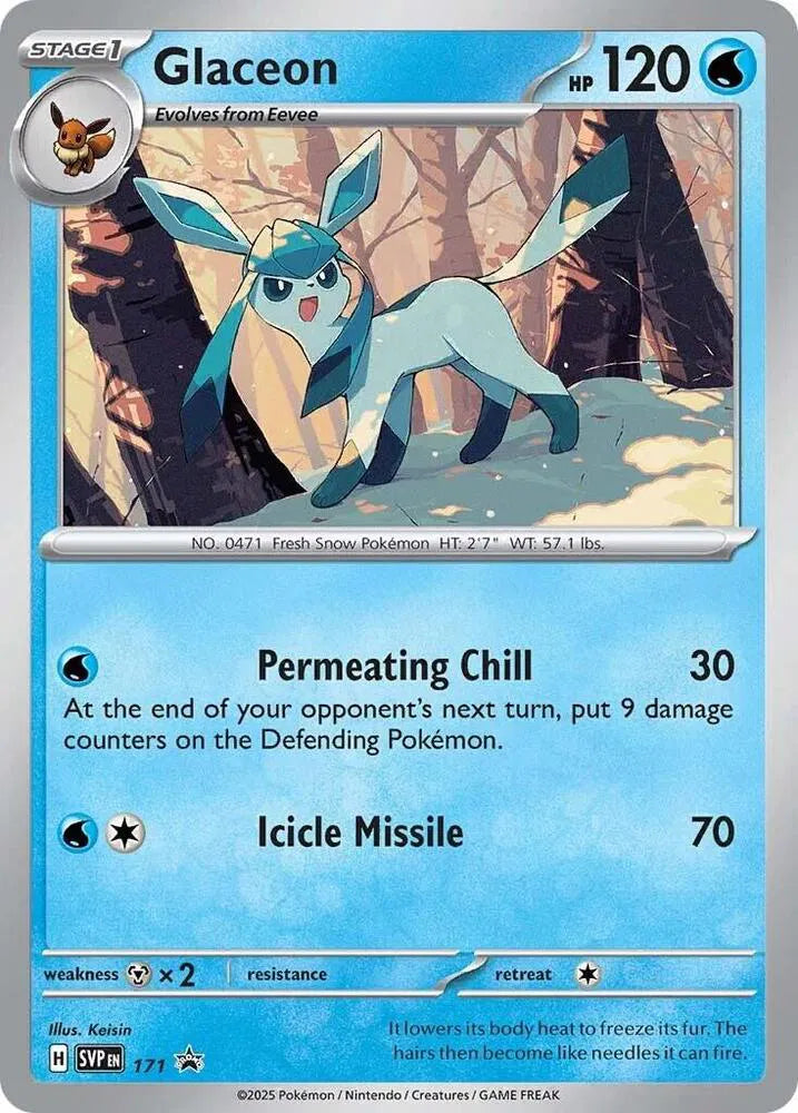 Glaceon Cosmos Holo - Scarlet & Violet Promos - Svp171 - Mint Condition