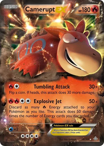 Camerupt EX - Primal Clash - 29/160 - Near Mint Condition