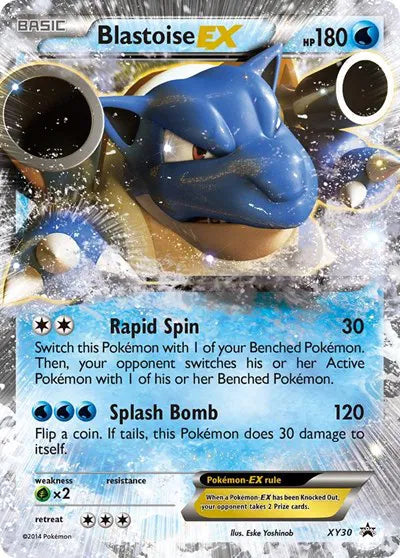 Blastoise EX - XY Promos - XY30 - Moderately Played Condition
